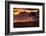 View of Playa de los Pocillos beach at sunset, Puerto del Carmen, Lanzarote, Las Palmas-Frank Fell-Framed Photographic Print