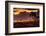 View of Playa de los Pocillos beach at sunset, Puerto del Carmen, Lanzarote, Las Palmas-Frank Fell-Framed Photographic Print