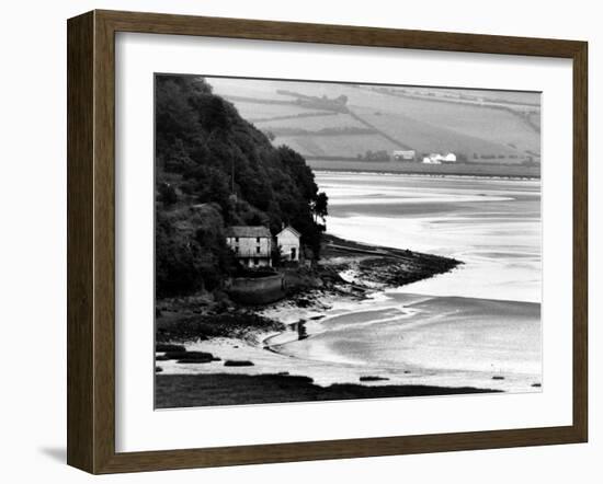 View of Poet Dylan Thomas' Boathouse Along the Coastline of Wales-Terence Spencer-Framed Photographic Print