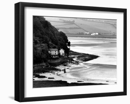 View of Poet Dylan Thomas' Boathouse Along the Coastline of Wales-Terence Spencer-Framed Photographic Print