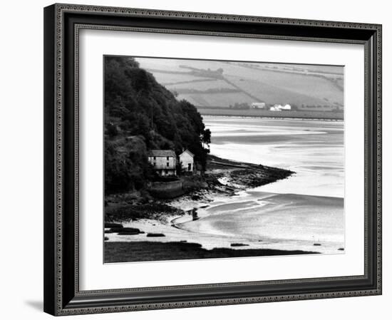 View of Poet Dylan Thomas' Boathouse Along the Coastline of Wales-Terence Spencer-Framed Photographic Print