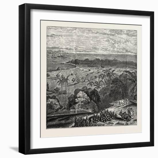 View of Point De Galle, Ceylon, Sri Lanka-null-Framed Giclee Print