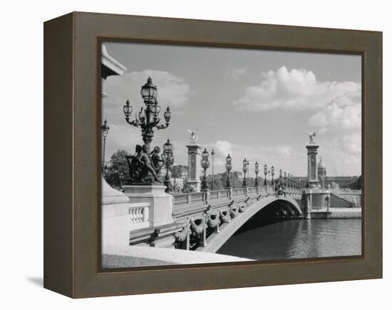 View of Pont Alexander III Bridge Scene-Philip Gendreau-Framed Premier Image Canvas