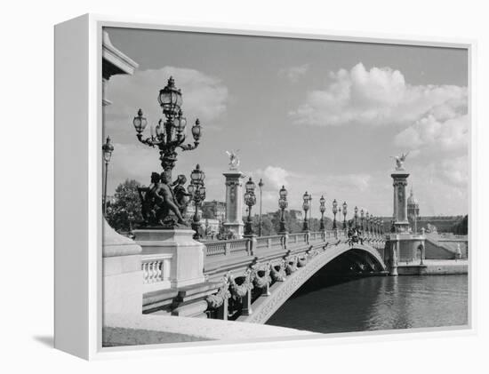 View of Pont Alexander III Bridge Scene-Philip Gendreau-Framed Premier Image Canvas