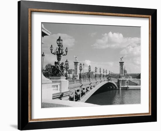 View of Pont Alexander III Bridge Scene-Philip Gendreau-Framed Photographic Print