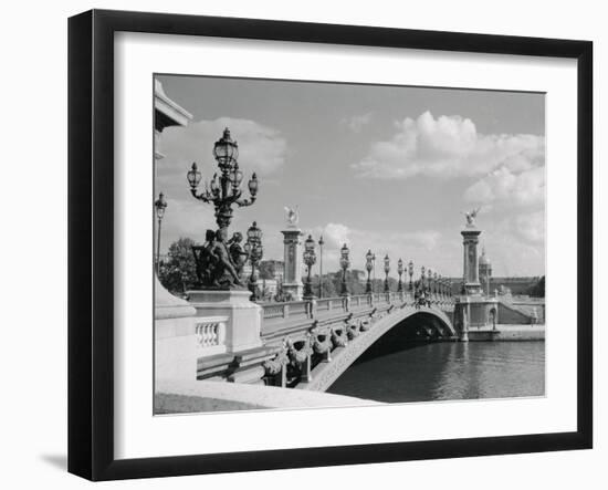 View of Pont Alexander III Bridge Scene-Philip Gendreau-Framed Photographic Print