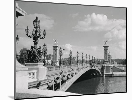 View of Pont Alexander III Bridge Scene-Philip Gendreau-Mounted Photographic Print