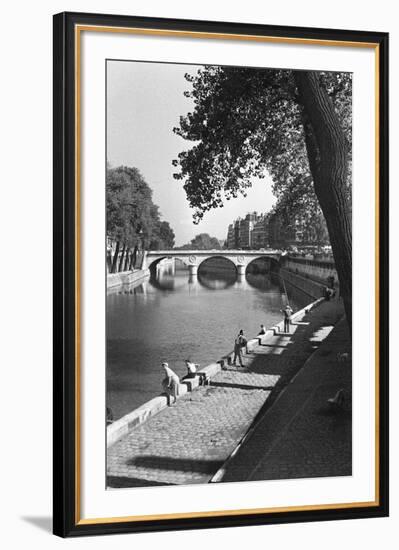 View of Pont Saint-Michel, Paris-Jules Dortes-Framed Giclee Print