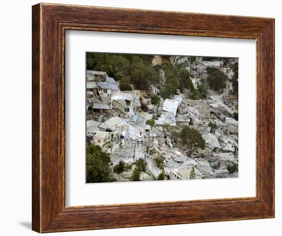 View of Port-Au-Prince, Haiti, after a Magnitude 7 Earthquake Hit the Country-null-Framed Photographic Print