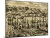 View of Port of Acapulco in Mexico-Theodore de Bry-Mounted Giclee Print