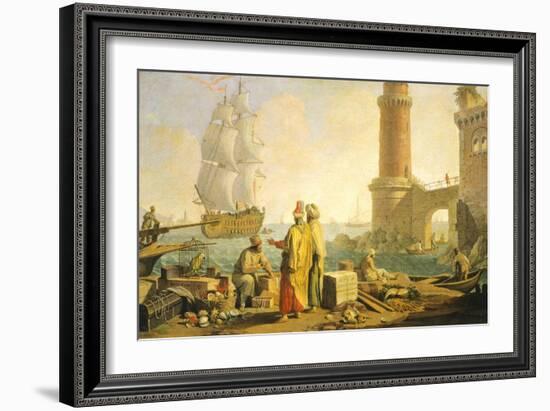 View of Port of Livorno, 1762-Giuseppe Zocchi-Framed Giclee Print