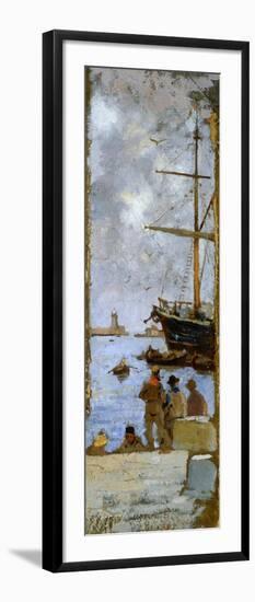 View of Port of Livorno-Francesco Gioli-Framed Giclee Print