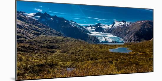 View Of Portage Glacier From Portage Pass Sc Alaska Summer-null-Mounted Photographic Print