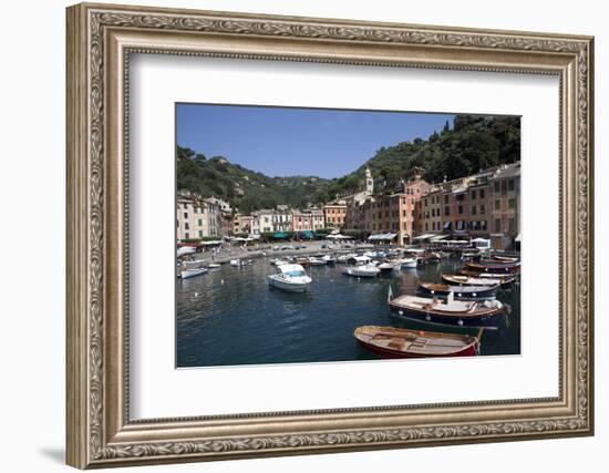 View of Portofino, Liguria, Italy, Mediterranean, Europe-Oliviero Olivieri-Framed Photographic Print