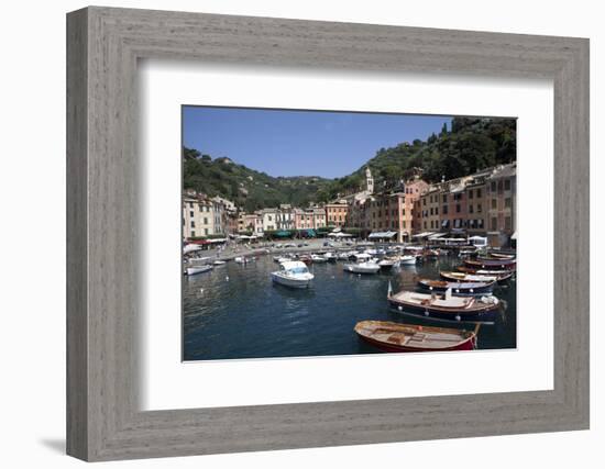 View of Portofino, Liguria, Italy, Mediterranean, Europe-Oliviero Olivieri-Framed Photographic Print