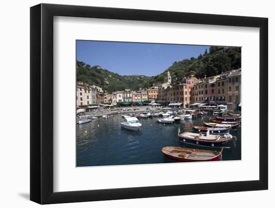 View of Portofino, Liguria, Italy, Mediterranean, Europe-Oliviero Olivieri-Framed Photographic Print