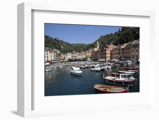 View of Portofino, Liguria, Italy, Mediterranean, Europe-Oliviero Olivieri-Framed Photographic Print