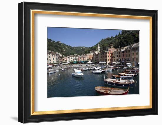 View of Portofino, Liguria, Italy, Mediterranean, Europe-Oliviero Olivieri-Framed Photographic Print