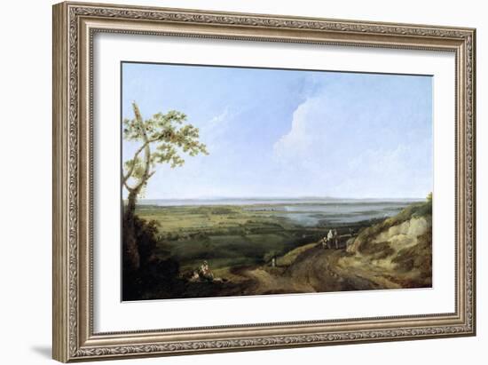 View of Portsmouth from Portsdown Hill-Thomas Jones-Framed Giclee Print