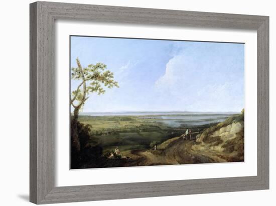 View of Portsmouth from Portsdown Hill-Thomas Jones-Framed Giclee Print