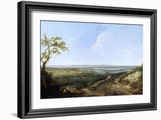 View of Portsmouth from Portsdown Hill-Thomas Jones-Framed Giclee Print