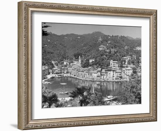 View of Positano-Alfred Eisenstaedt-Framed Photographic Print