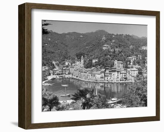 View of Positano-Alfred Eisenstaedt-Framed Photographic Print