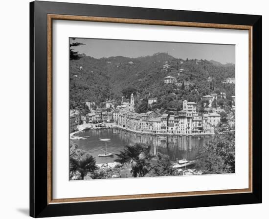 View of Positano-Alfred Eisenstaedt-Framed Photographic Print