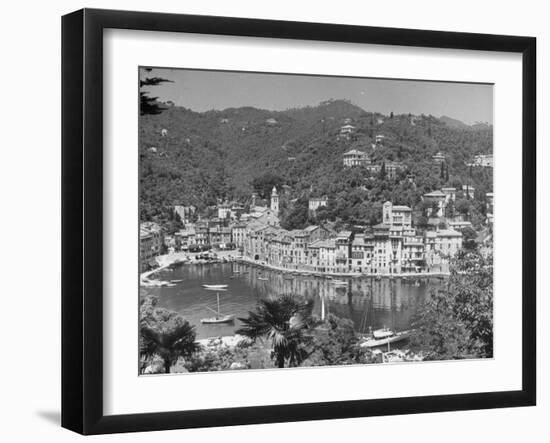 View of Positano-Alfred Eisenstaedt-Framed Photographic Print