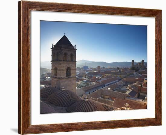 View of Potosi from Rooftop of Convento De San Francisco, Potosi (UNESCO World Heritage Site), Boli-Ian Trower-Framed Photographic Print