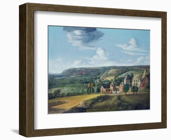 View of Potrel Manor, Near Dragey in Normandy-Jan The Elder Griffier-Framed Giclee Print