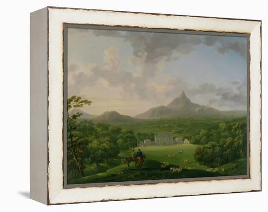 View of Powerscourt, County Wicklow, c.1760-2-George the Elder Barret-Framed Premier Image Canvas