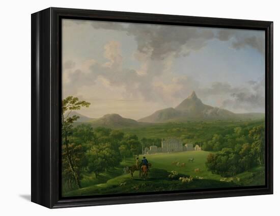 View of Powerscourt, County Wicklow, c.1760-2-George the Elder Barret-Framed Premier Image Canvas