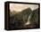 View of Powerscourt Waterfall-George Barret-Framed Premier Image Canvas