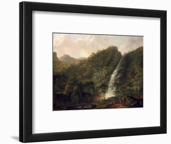 View of Powerscourt Waterfall-George Barret-Framed Premium Giclee Print