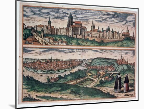 View of Prague, C1572-Joris Hoefnagel-Mounted Giclee Print