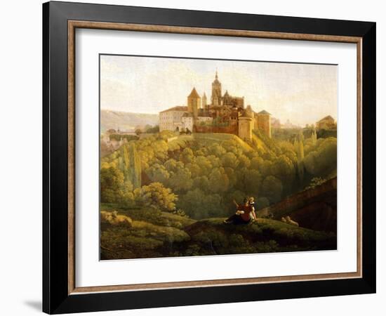 View of Prague Castle from the West, Czech Republic-Anton Raphael Mengs-Framed Giclee Print