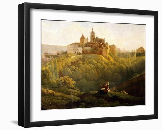 View of Prague Castle from the West, Czech Republic-Anton Raphael Mengs-Framed Giclee Print