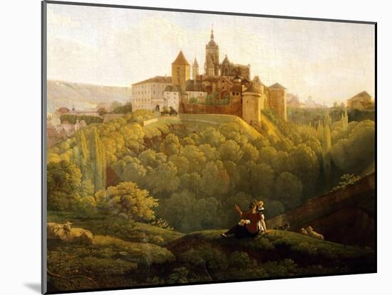 View of Prague Castle from the West, Czech Republic-Anton Raphael Mengs-Mounted Giclee Print