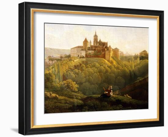 View of Prague Castle from the West, Czech Republic-Anton Raphael Mengs-Framed Giclee Print