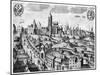 View of Prague Showing the Imperial Palace and the College of Theology, circa 1618-null-Mounted Giclee Print