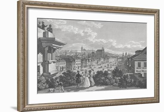 View of Prague-Continental School -Framed Giclee Print