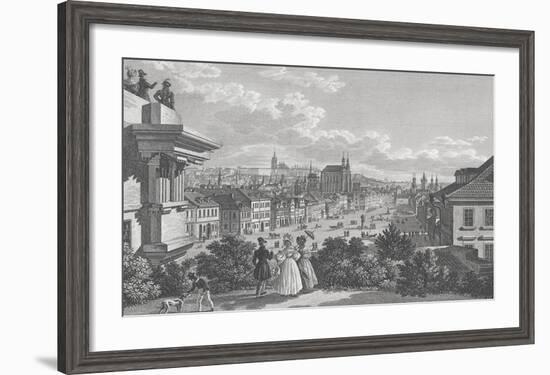 View of Prague-Continental School -Framed Giclee Print