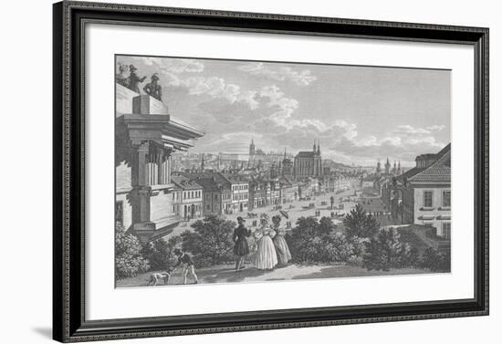 View of Prague-Continental School -Framed Giclee Print