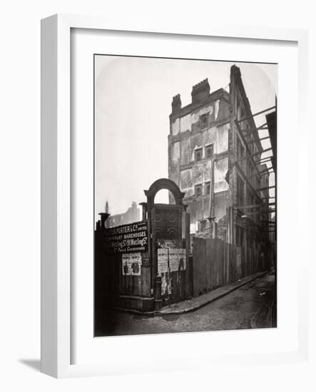 View of Premises in Addle Street, Destroyed by Fire, City of London, 1883-Henry Dixon-Framed Giclee Print