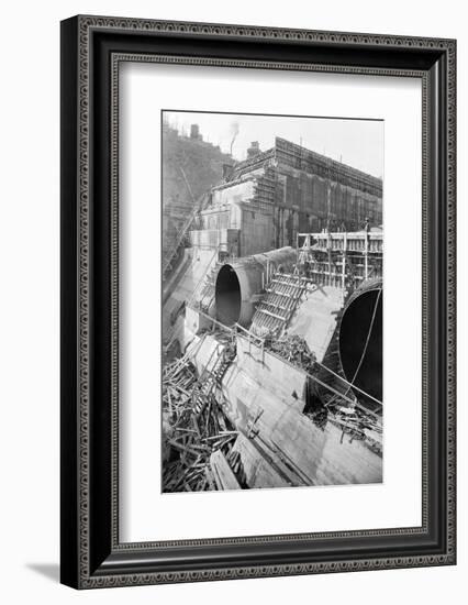 View of Progression of Dam Site-null-Framed Photographic Print