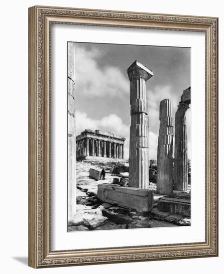 View Of Propylaes And Parthenon-Bettmann-Framed Photographic Print