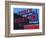 View of Public Market Neon Sign and Pike Place Market, Seattle, Washington, USA-Walter Bibikow-Framed Photographic Print