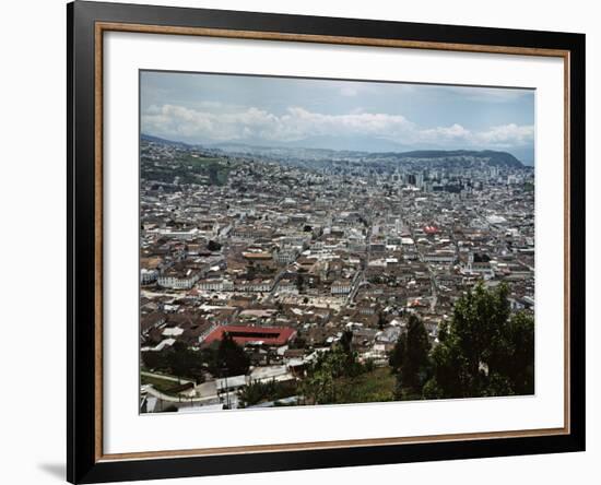 View of Quito from Hillside, Ecuador-Charles Sleicher-Framed Photographic Print