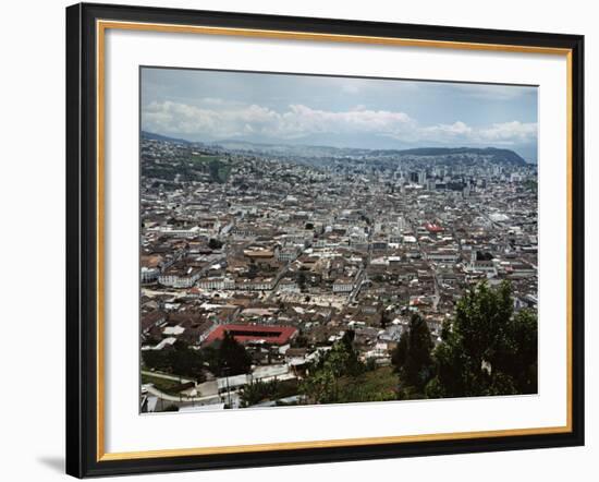 View of Quito from Hillside, Ecuador-Charles Sleicher-Framed Photographic Print